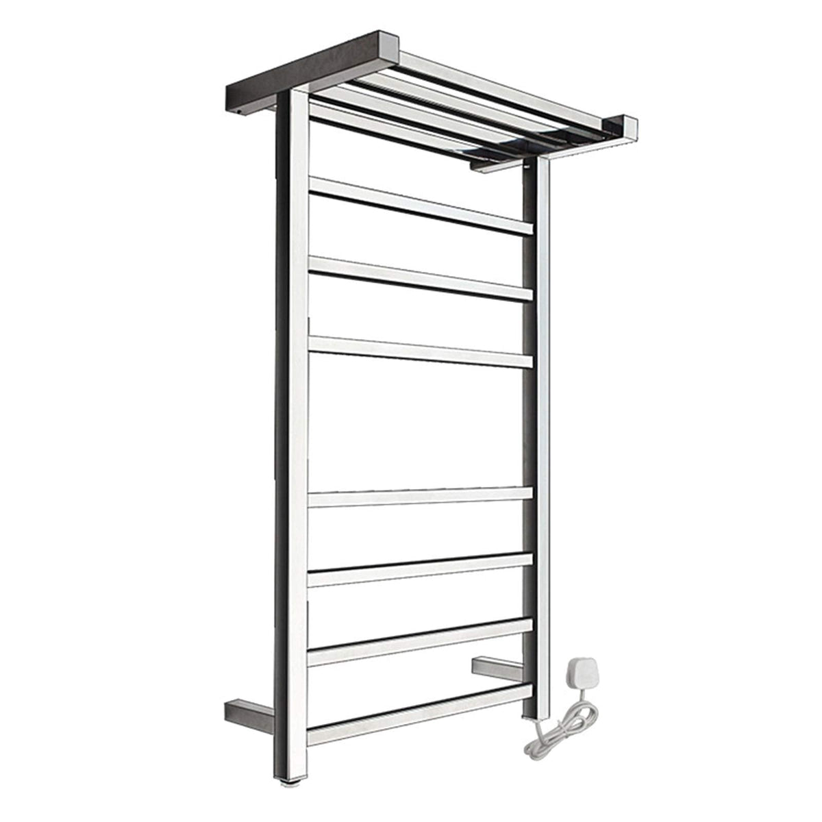 Towel Warmer/Towel Warmer Drying Rack, 304 Stainless Steel Electric Heated Towel Rail Radiator, Wall-Mounted Intelligent Heated Towel Rack for Bathroom, 450X600x110mm,Plug in (Plug in One Size)
