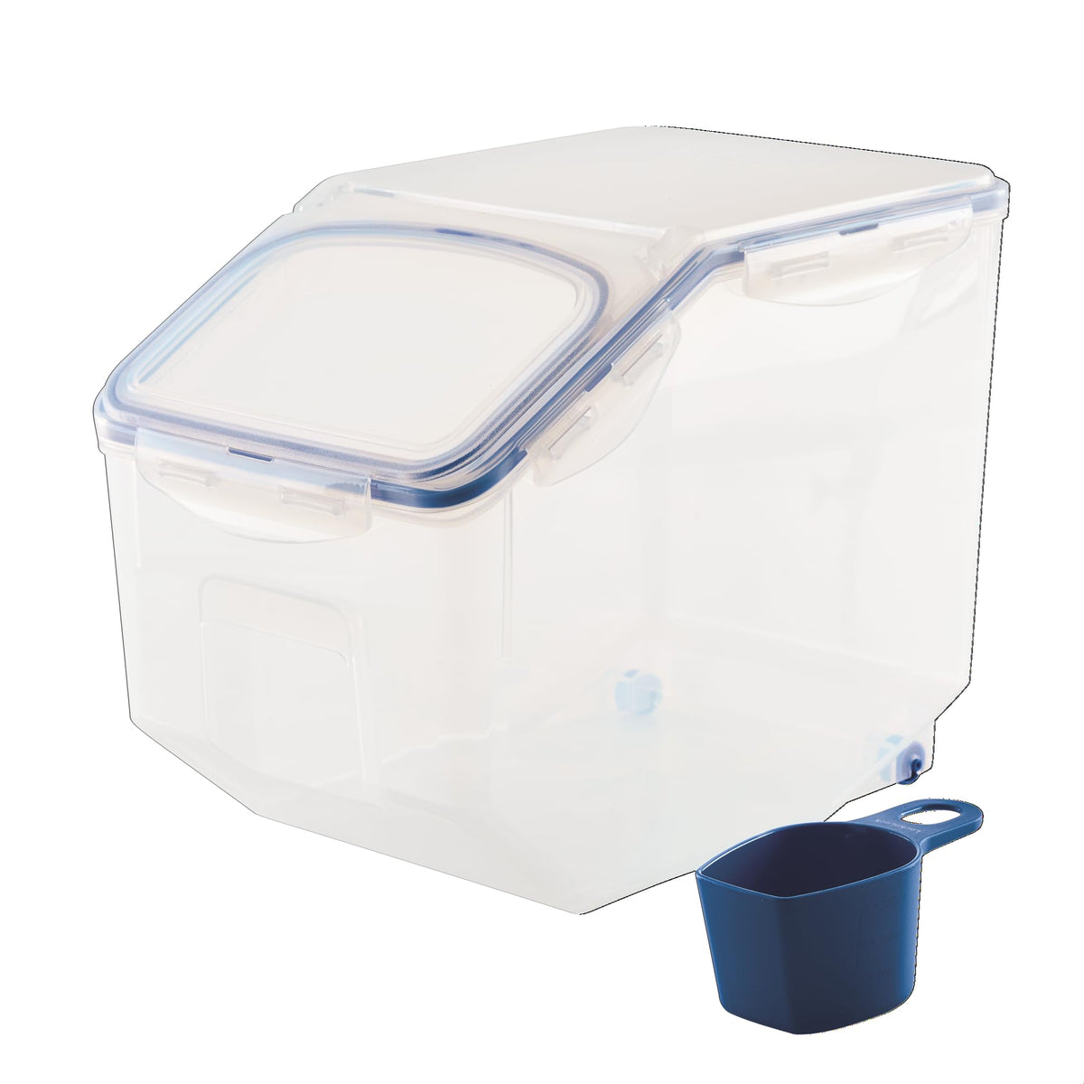 Lock & Lock Bulk Storage Bins Food Storage Container with Wheels (50.72-Cup)