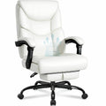 Wailor 400lbs Office Chair with Foot Rest, Reclining Big and Tall Office Chair with Lumbar Support, High Back Pu Leather Computer Chair,comfy