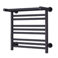 Wall Mounted Towel Warmer with Top Shelf, 80W Electric Heated Towel Rail for Bathroom, Towel Heater Rack/Hardwired
