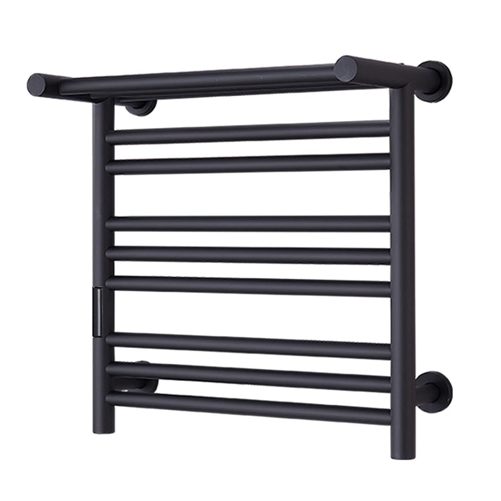 Wall Mounted Towel Warmer with Top Shelf, 80W Electric Heated Towel Rail for Bathroom, Towel Heater Rack/Hardwired