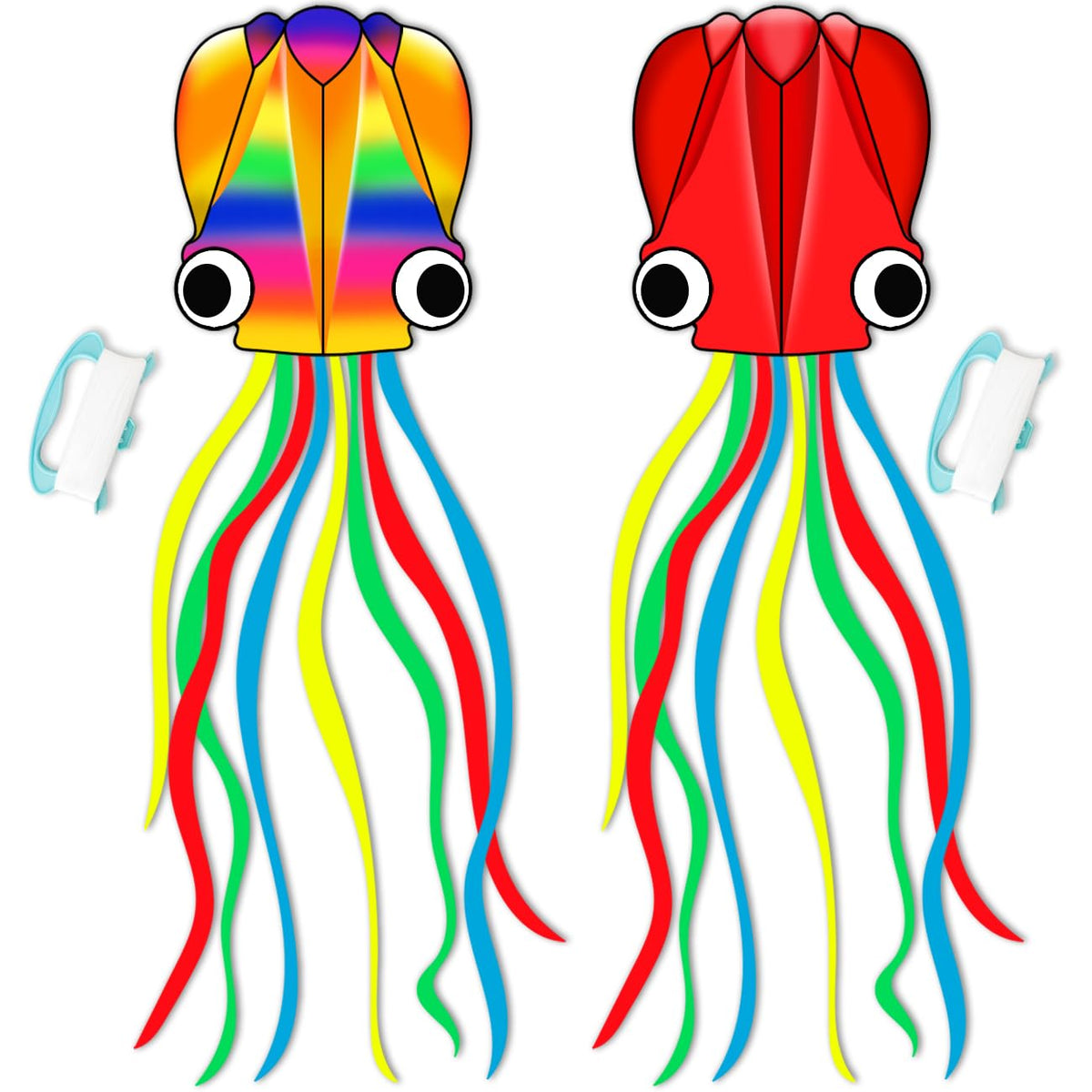 Large Octopus Kites for Kids & Adults,Big Kite for Beginners, Kites for Kids Ages 4-8,Outdoors Activities with Line and Handle