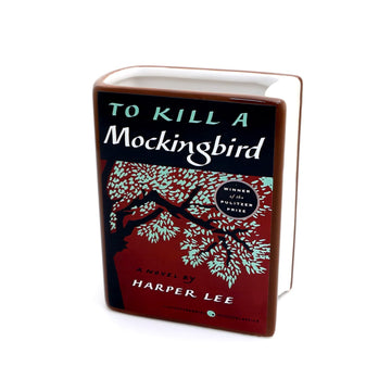 Lenny Mud To Kill a Mockingbird, book shaped pencil holder, decoupaged, vase, funny gift