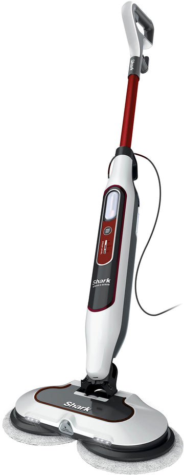 Shark S8201 Steam & Scrub with Steam Blaster Technology All-in-One Hard Floor Steam Mop with 3 Steam Modes & LED Headlights, Red (Renewed)