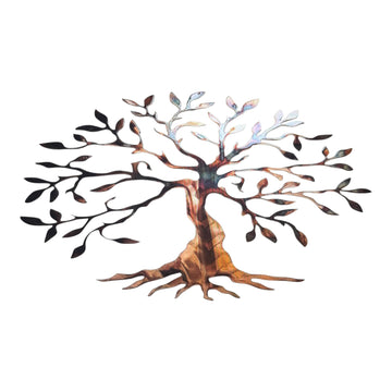 Olive Tree Metal Wall Art Wider Version