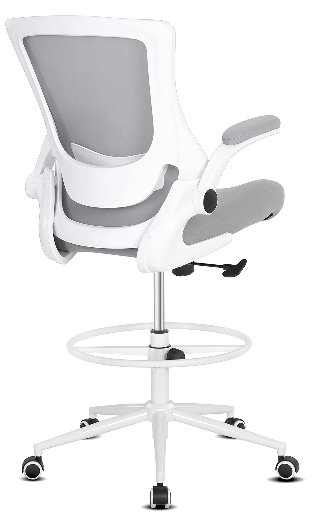 Misolant Tall Office Chair for Standing Desk, Drafting Chair with Footrest Ring, 120°recline?adjustable Height?lumbar Support?high Office Chair