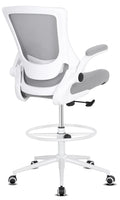 Misolant Tall Office Chair for Standing Desk, Drafting Chair with Footrest Ring, 120°recline?adjustable Height?lumbar Support?high Office Chair