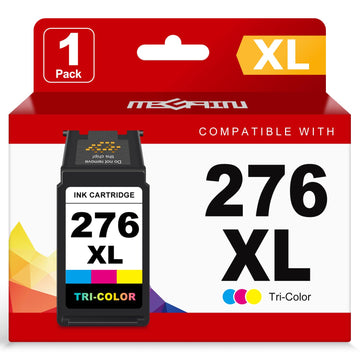 MEGAIN 276XL Ink Cartridge Replacement for Canon CL-276 276XL for Canon PIXMA TS3500 TS3520 TS3522 TS3700 TS3720 TS3722 TR4700 TR4720 TR4722 TR4723 TR4725 Printer Ink Cartridges (1-Color)