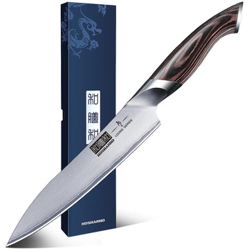 HOSHANHO 6 Inch Kitchen Knife, Ultra Sharp Japanese Kitchen Utility Knife
