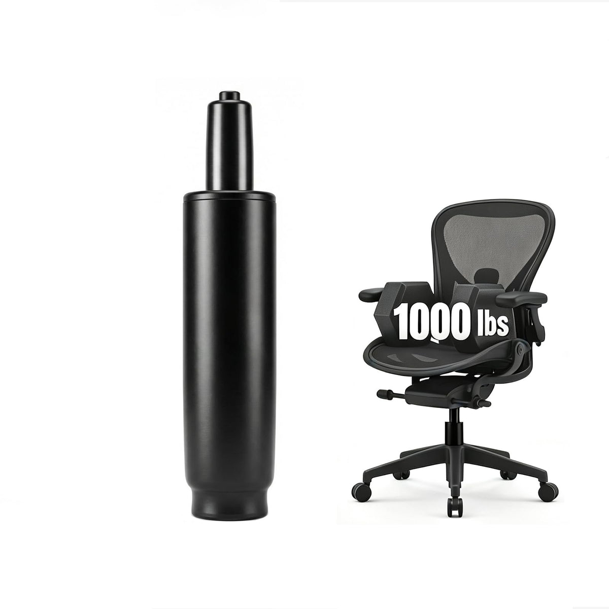 Cqithox 11 Inches-16.5 Inches Office Chair Cylinder Replacement Parts, 5.5in Stroke,heavy Duty 1000 Lbs,hydraulic Chair Gas Lift Universal Gas