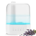 Electactic 3L Top Fill Humidifier, Essential Oil Diffuser & Cool Mist Humidifiers, Smart Humidity Control, Quiet Ultrasonic, 360° Nozzle, 7-Color Light for Bedroom, Home Office