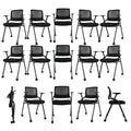 30 Pack Foldable Office Chairs with Wheels, Mesh Back, Arms and Portable - Folding Office Chairs Stackable for Conference Room Chair, Office