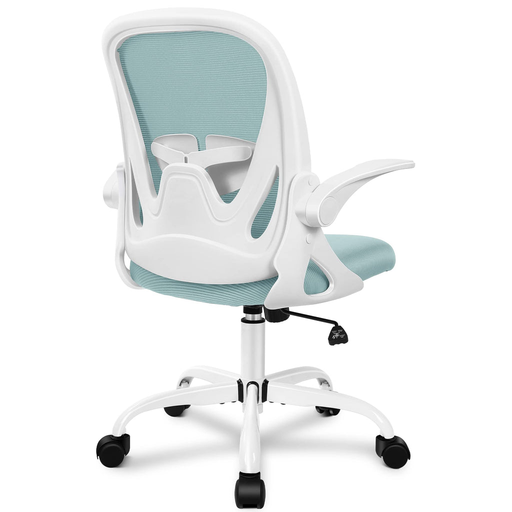 Primy Office Chair Ergonomic Desk Chair with Adjustable Lumbar Support and Height, Swivel Breathable Desk Mesh Computer Chair with Flip Up