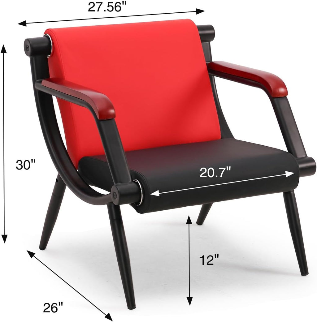 Wonline Office Waiting Room Chairs Set of 2 Black Reception Guest Chairs with Arms Lobby & Waiting Room Furniture for Clinic, Hospital,