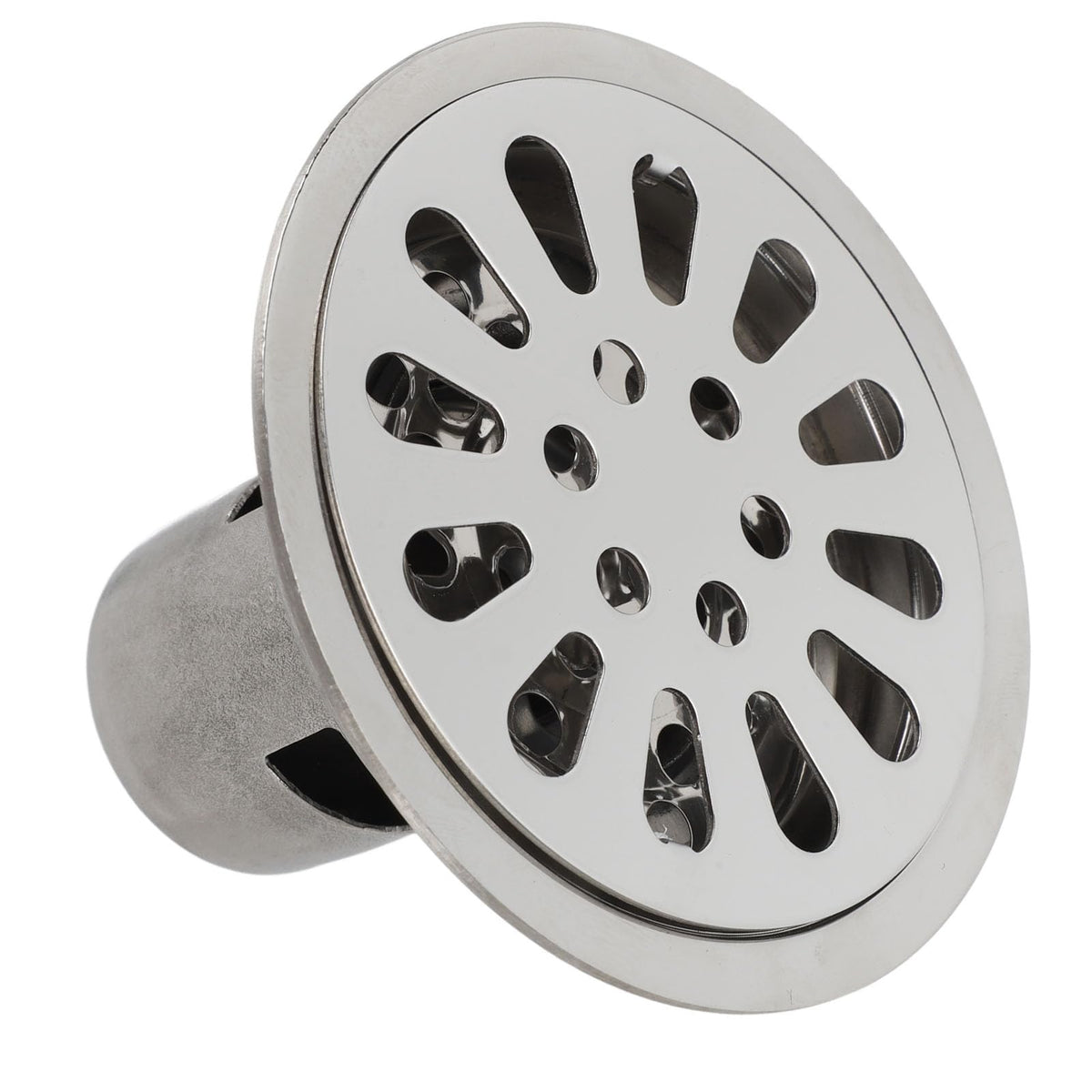 JTLB Floor Drain 3.5 Inch Stainless Steel Odor Deep Water Sealing Round Shower Drain Kit for Kitchen Bathroom Balcony