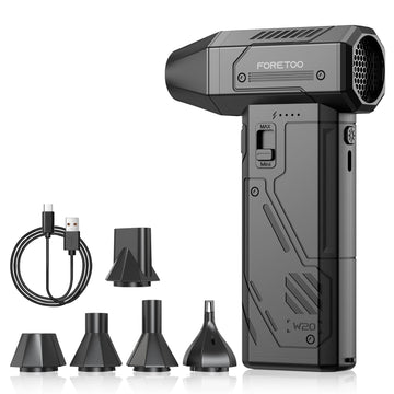 Compressed Air Duster,130000RPM Electric Air Duster Brushless Motor with Adjustable Stepless Speed, Fast Charging Rechargeable Cordless Air Blower for PC,Car,Keyboard,Pet,Home & Outdoor