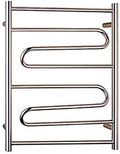 LUNEZY Heated Towel Rail Rails Electric Towel Warmer Rack, Wall Mounted Heated Towel Bars, Metal Bathroom Dryer Rack for Clothes and Towels 31.5 x 22 x 4.82 inch,Plugin (Color : Hardwire)