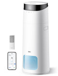 DREO 16L Smart Humidifier Large Room 1000 ft², 130H Cool Mist Air Humidifiers for Bedroom Plants Baby, Top Fill, Remote/Touch/Voice & APP Control, Clean Tank Technology, 30dB, RGB Light, HM755S White
