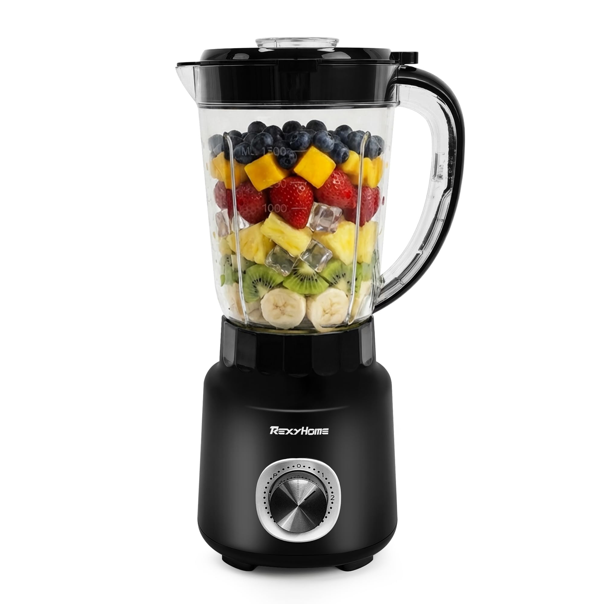 Blender, 700W Countertop Blenders for Kitchen, 50oz BPA-Free Jar, 3-Speed Blender for Smoothies, Shakes, Ice Crushing & Frozen Fruit