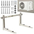 Mini Split Wall Mounting Bracket for Outside, 400 lb Heavy Duty Galvanized Steel AC Wall Mount with Leveling Bar and Anti-Vibration Pads, Fits 7000-12000 BTU Ductless Air Conditioner Heat Pump Units
