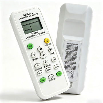 5000-in-1 Universal AC Remote, Direct-Use Replacement for LG, Haier, Samsung, Midea, Toshiba, Fujitsu, Daikin, All Major Brand Air Conditioners with LCD Display