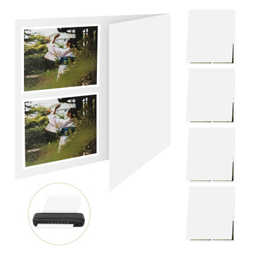 5 Pack Letter Size Laminator Carrier Sleeve 8.5 x11 Thermal Laminating Carriers Laminate Sheets Carrier Protection Thermal Laminating Pouches for Office and School Laminator Pouch Supplies