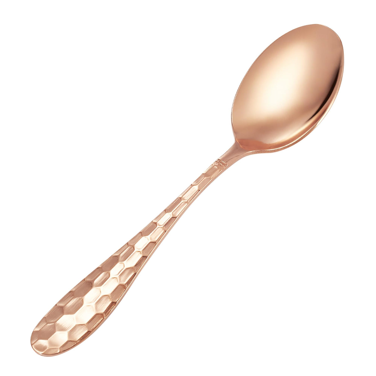 7" Pure Copper Spoon, 1 Count, Fashion Style, Flatware - Soup Spoons, 1 Piece, Copper Material