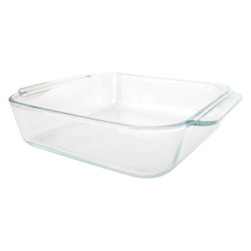 Pyrex 222 2-Quart Clear Square Glass Baking Dish - Made in USA