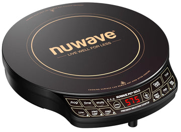 Nuwave Precision Induction Cooktop Gold, 96 Temp Settings 100°F to 575°F