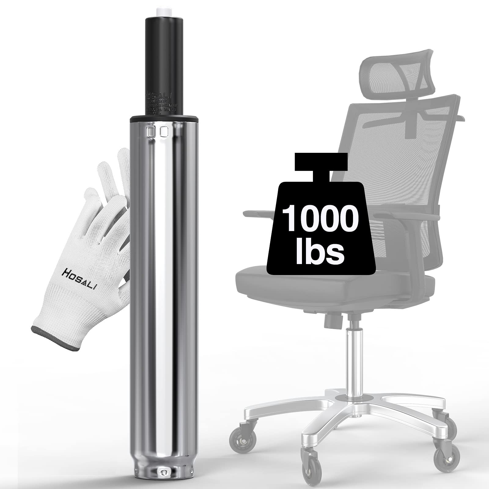 Hosali Office Chair Cylinder Replacement, Heavy-duty Office Chair Replacement Parts Gas Lift Cylinder, Highest End Class 4 Hydraulic Pneumatic