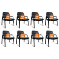 Clatina Big & Tall 500 Lbs Waiting Room Chair, Leather Office Reception Guest Chair No Wheels with Padded Arms for Elderly Home Desk Conference