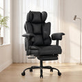 Atmild Big and Tall Gaming Office Chair 400lbs - Heavy Duty Ergonomic Computer Desk Chair with Footrest, Adjustable Armrests, High Back Pu