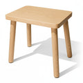 Solid Wood Step Stool,13.4inch Square Wooden Foot Stool,portable Short Stool Easy to Assemble and Sturdy(natural, Large)