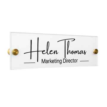Wall Sign Name Plate - Door Name Title Office Gifts Executive Sign Wall Name Plate Job Gift Office Supply Birthday Gift Last minute gift ideas Anniversary Celebration