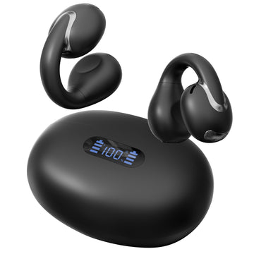AI Language Translation Earbuds Real Time Language Translator Earbuds,Black | 78 Languages and 85 Accents 2-way Translation,90%+ Accuracy,0.5s Response,Multiple Translation Modes,Open Ear Clip-On Design
