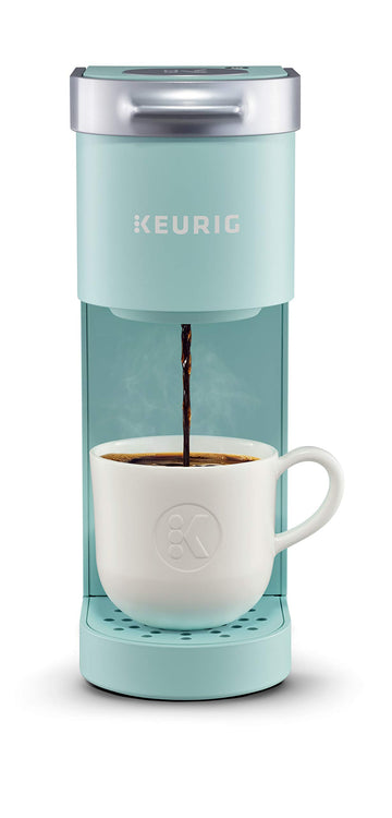 Keurig K-Mini Coffee Maker, Single Serve K-Cup Pod Coffee Brewer, 6 to 12 Oz. Brew Sizes, Oasis (Renewed)