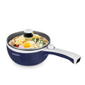 Dezin Hot Pot Electric Upgraded, Non-Stick Sauté Pan, Rapid Noodles Electric Pot, 1.5L Mini Portable Hot Pot for Steak, Egg, Fried Rice, Ramen, Oatmeal, Soup with Power Adjustment