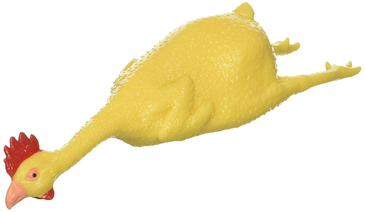 Rhode Island Novelty 8 Inch Rubber Stretch Chicken, Set of 12