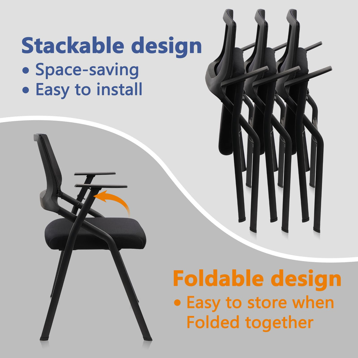 Clatina Leather Reception Chair Executive Guest Chairs Side Chair for Desk Conference Area Waiting Room with Sled Base Office Home 4 Pack