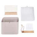 Haofy Cat Litter Scoop Set,Wooden Handle Kitty Litter Scooper with Cleaning Brush and Dustpan for Home Gardening Beach