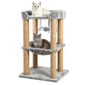 Cat Scratching Post, 4 Scratch Post, Cat Tower for Indoor Cats with Plush Cat Hammocks, Stable Cat Tree & Cat Perch, for Indoor Small Medium Large Cats (31.5'')