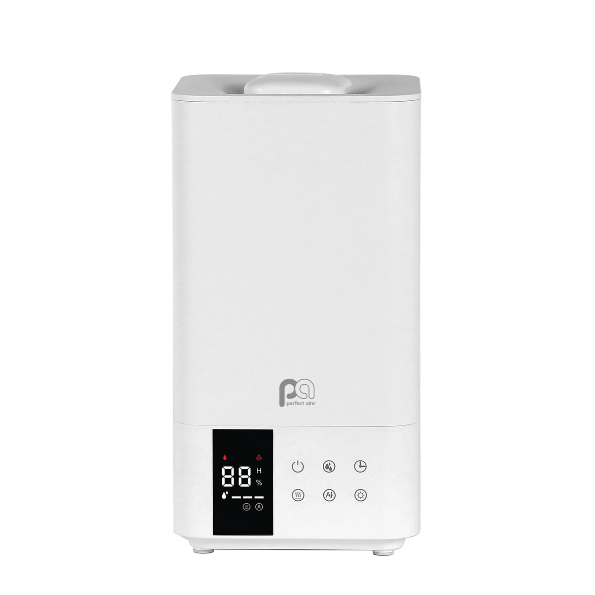Perfect Aire 5L Ultrasonic Warm & Cool Mist Humidifier | Large Rooms, Top Fill, Filter-Free, Humidistat, Remote Control, Night Light, Bedrooms, Nurseries, Offices