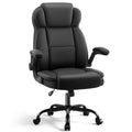 Areshark Ergonomic Office Chair with High Back Headrest,pu Leather Executive Desk Chair Padded Flip-up Armrests,lumbar Support,swivel Computer