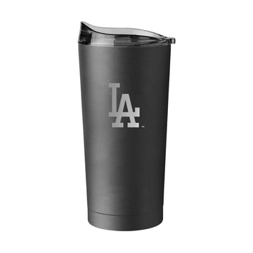 Logo Brands 515-S20PT-BLK-9: LA Dodgers Etch 20 oz Stainless Powder Coat Tumbler
