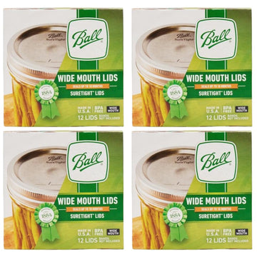 Ball Wide Mouth Canning Lids 4 Dozen or 48 Lids Total