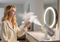 UEISODC bedroom humidifier, desktop USB humidifier, car air freshener, relieves tight skin, cough, nasal congestion, allergies and dry air?With automatic shutdown, silent operation
