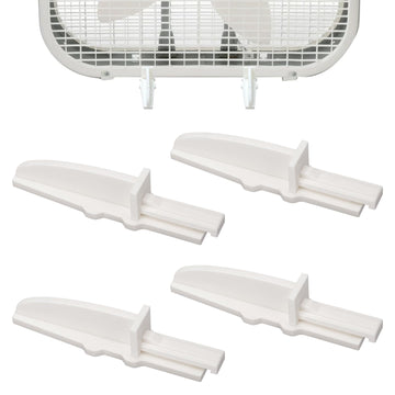 Box Fan Feet Replacement for Lasko 20" Box Fan Feet, Anti-Tip Fan Foot Set, Stable Support Base, Fan Accessories (4 Pack, White)