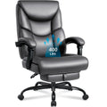 Wailor 400lbs Office Chair with Foot Rest, Reclining Big and Tall Office Chair with Lumbar Support, High Back Pu Leather Computer Chair,comfy