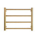 Electric Towel Warmer Wall Mounted Towels Heating Rack 4 Bar Stainless Steel Drying Rail for Home Bathroom Space Saving