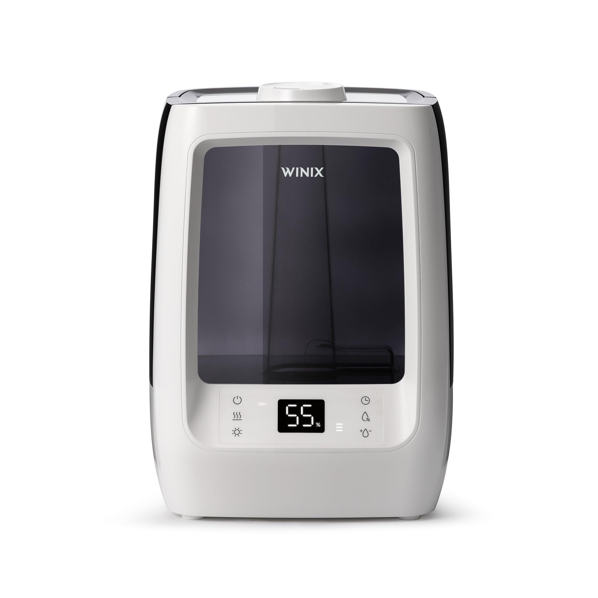 Winix L201 Large Room 2-Gallon Ultrasonic Humidifier - Warm & Cool Mist, 120-Hour Runtime, Adjustable Humidistat, Dual 360° Mist + Demineralization Capsules and Aromatherapy Pads Included